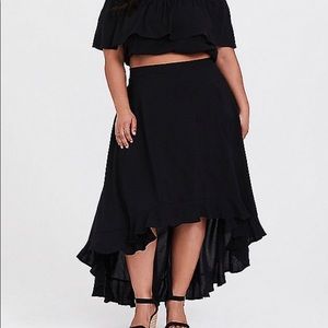 Torrid Crop top & skirt two piece outfit